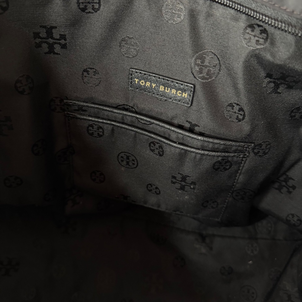 Tory Burch Nylon Tote Black Bag Purse - Picture 5 of 6